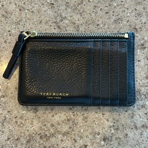 Tory Burch card case with zip top